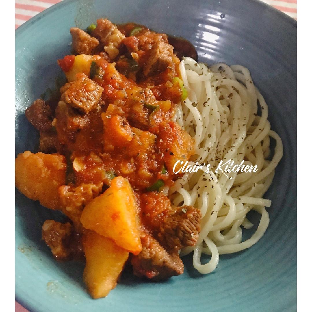 【番茄土豆炖牛腩】