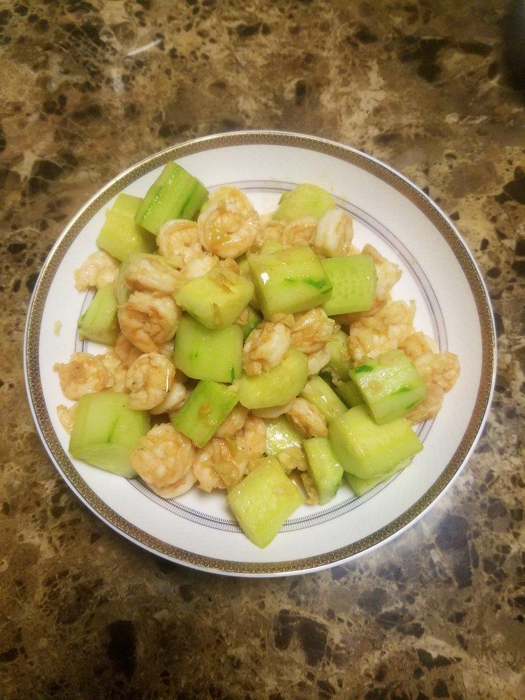 虾仁炒青瓜