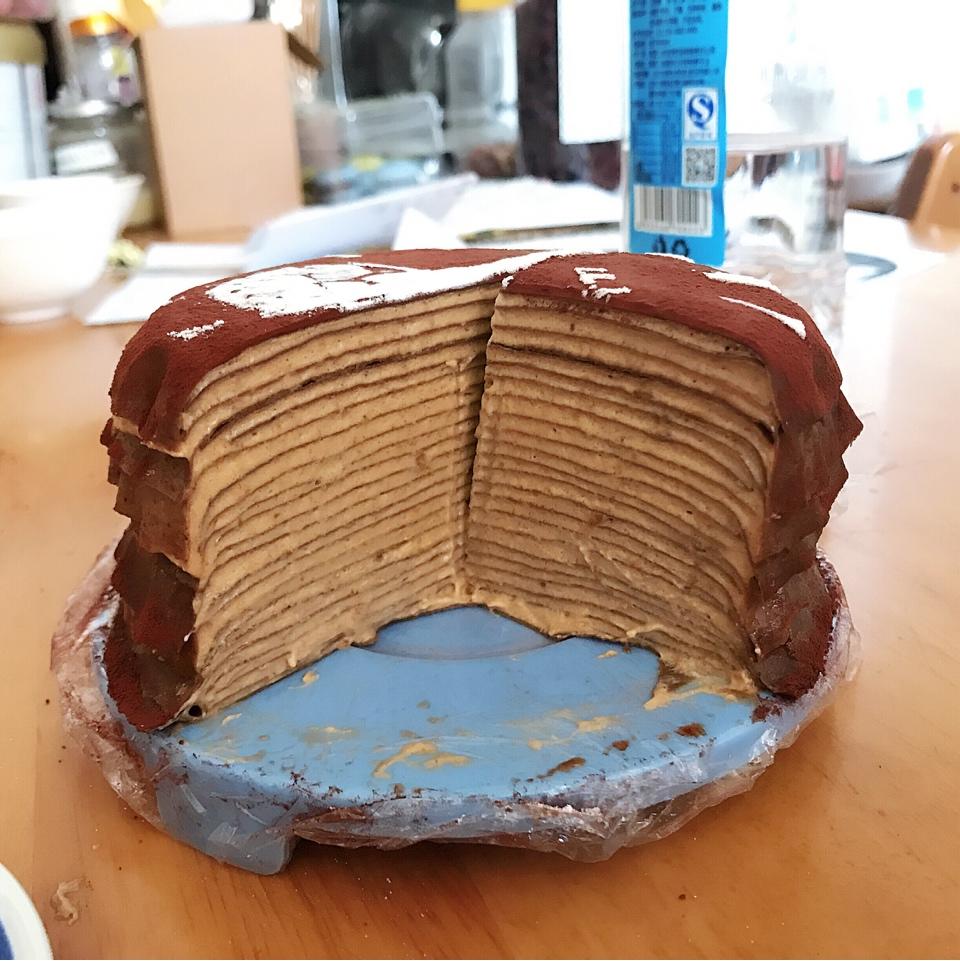 焦糖摩卡香蕉千层蛋糕
