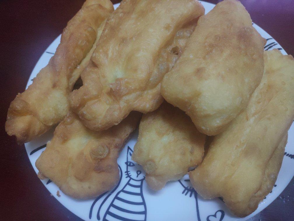 自制无泡打粉油条