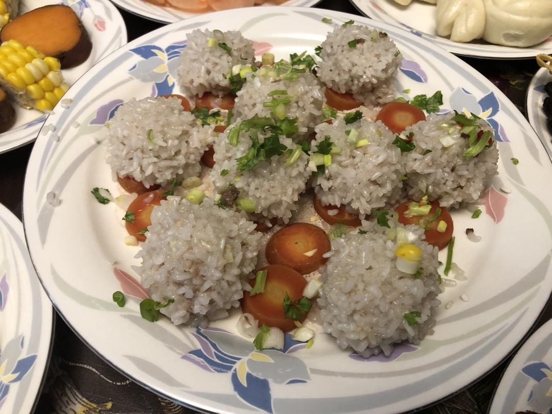 蒸糯米丸子