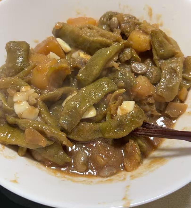 豆角炖土豆极简版💜