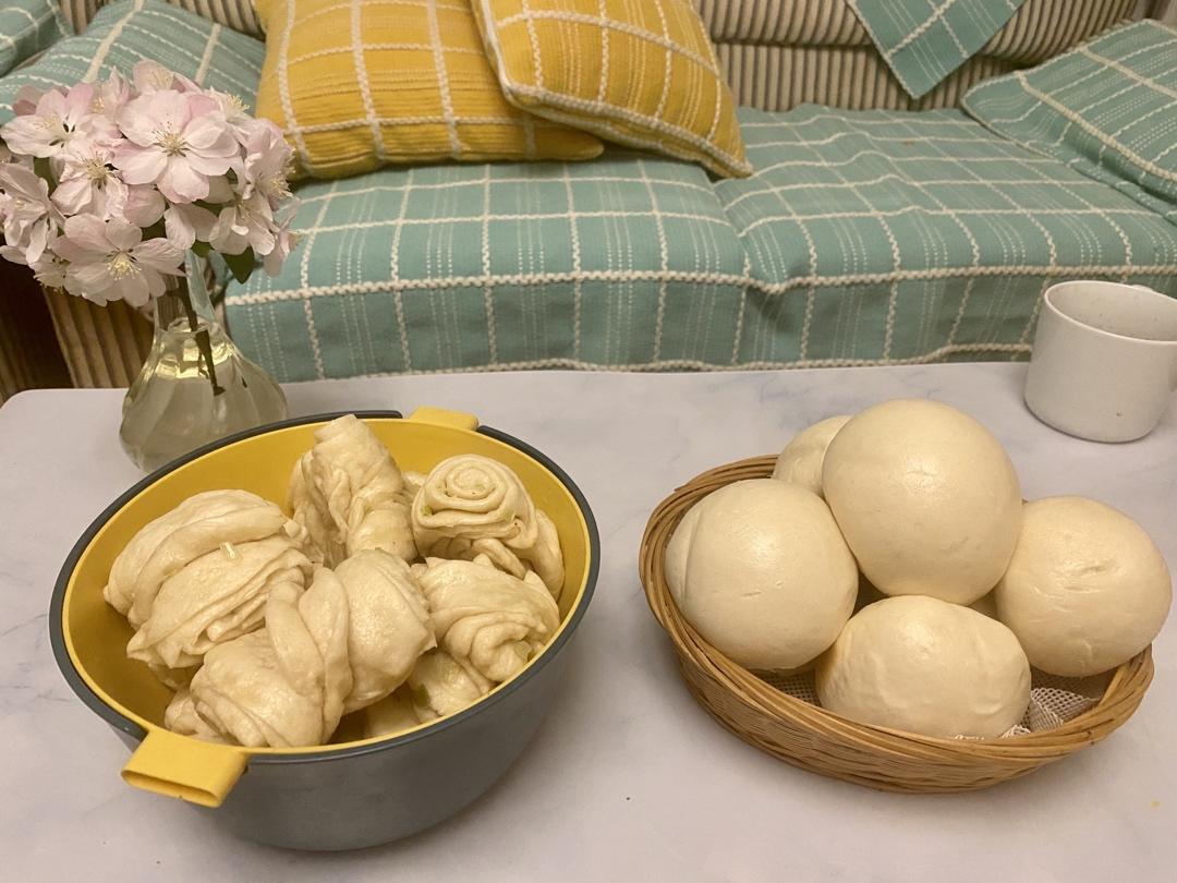 戗面馒头花卷和面机版（详细的二发技巧）