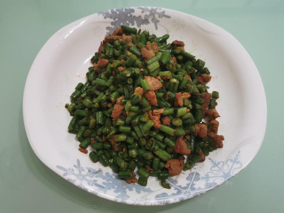 肉沫豆角下饭菜