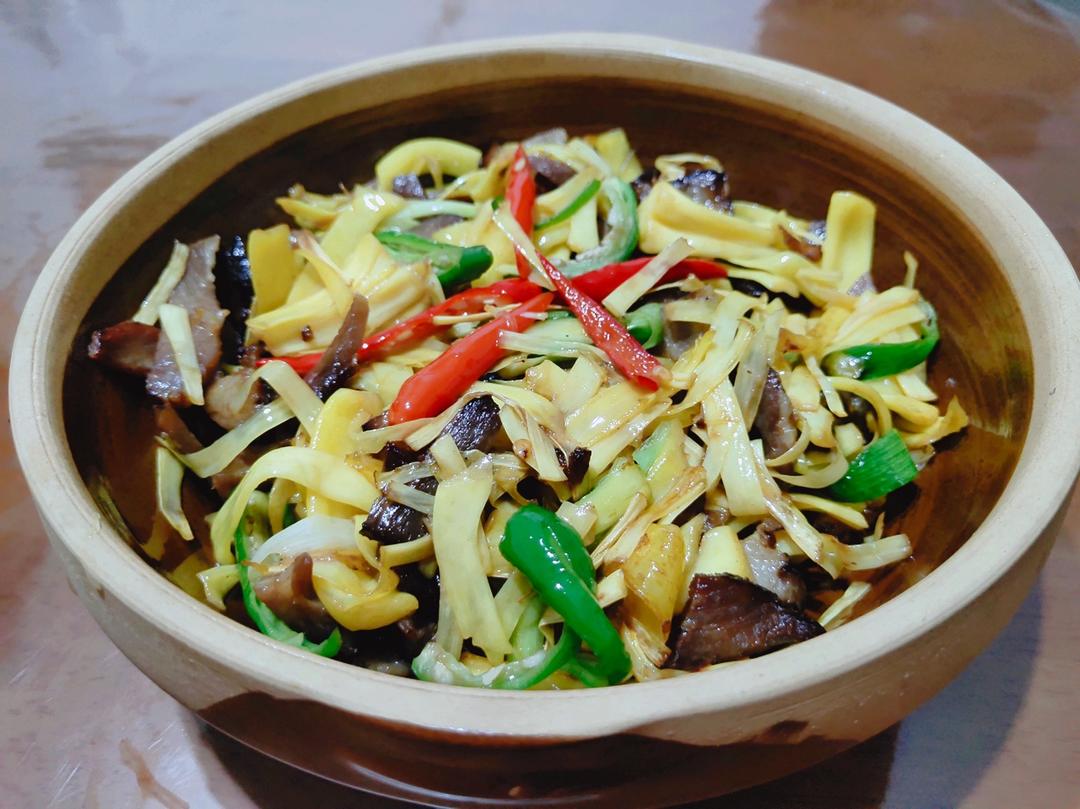 菠萝蜜丝炒肉