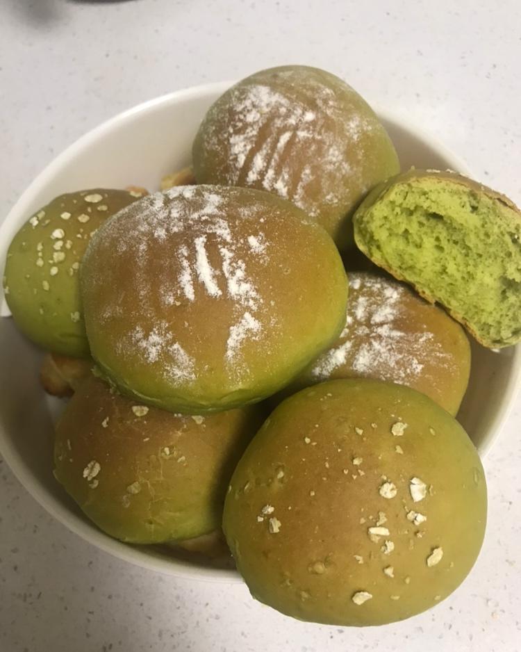 抹茶红豆小餐包