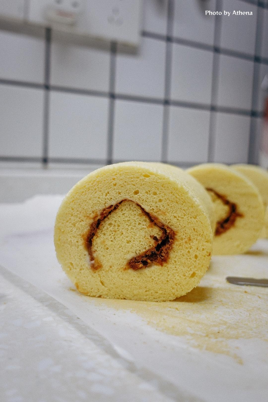 香葱海苔肉松芝麻蛋糕卷