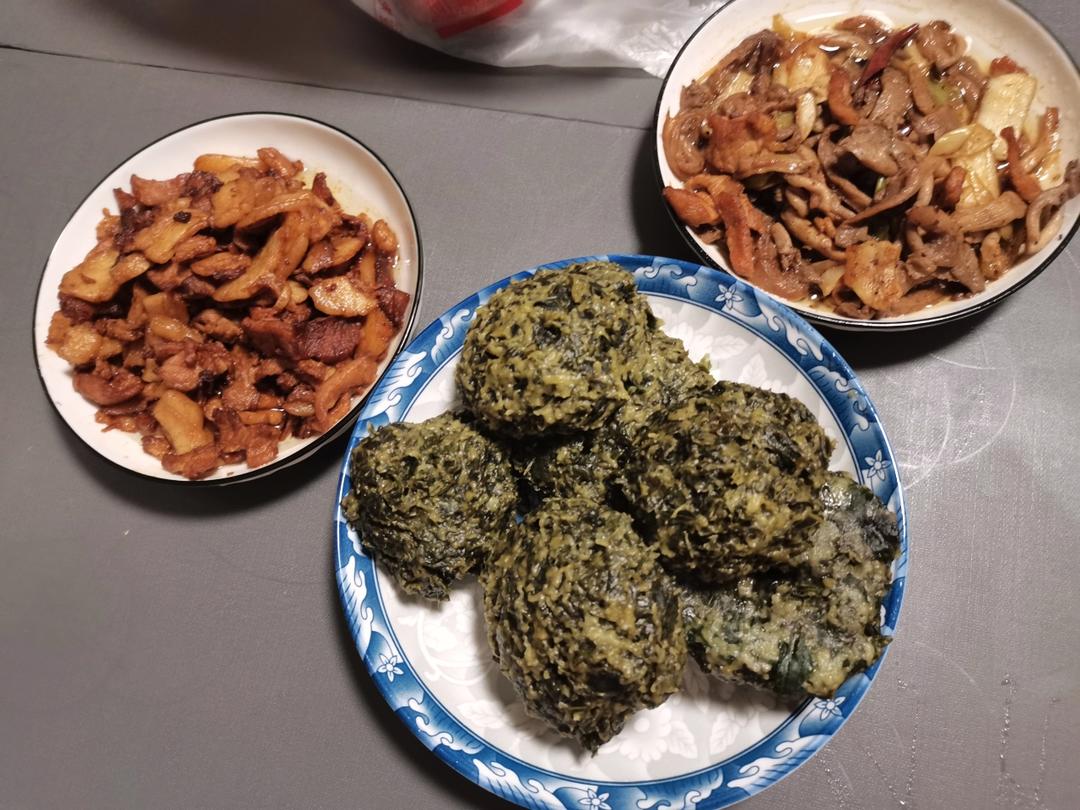 自制红薯叶窝窝头