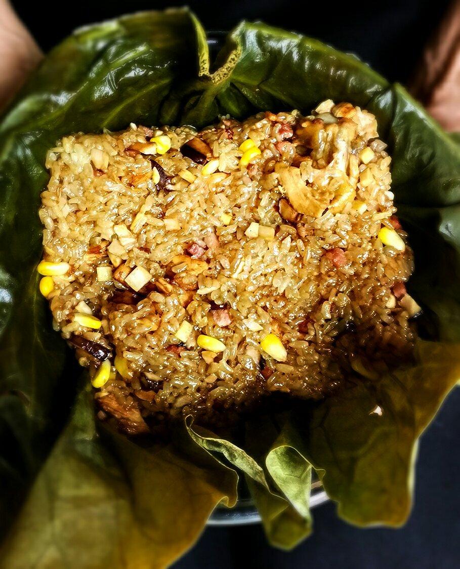 荷叶糯米鸡的做法