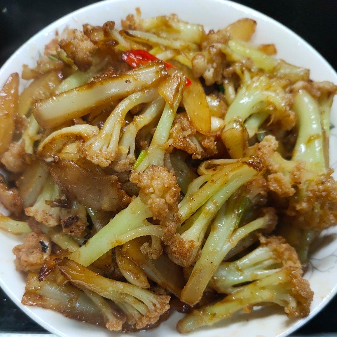 不好吃你来打我的干锅有机花菜