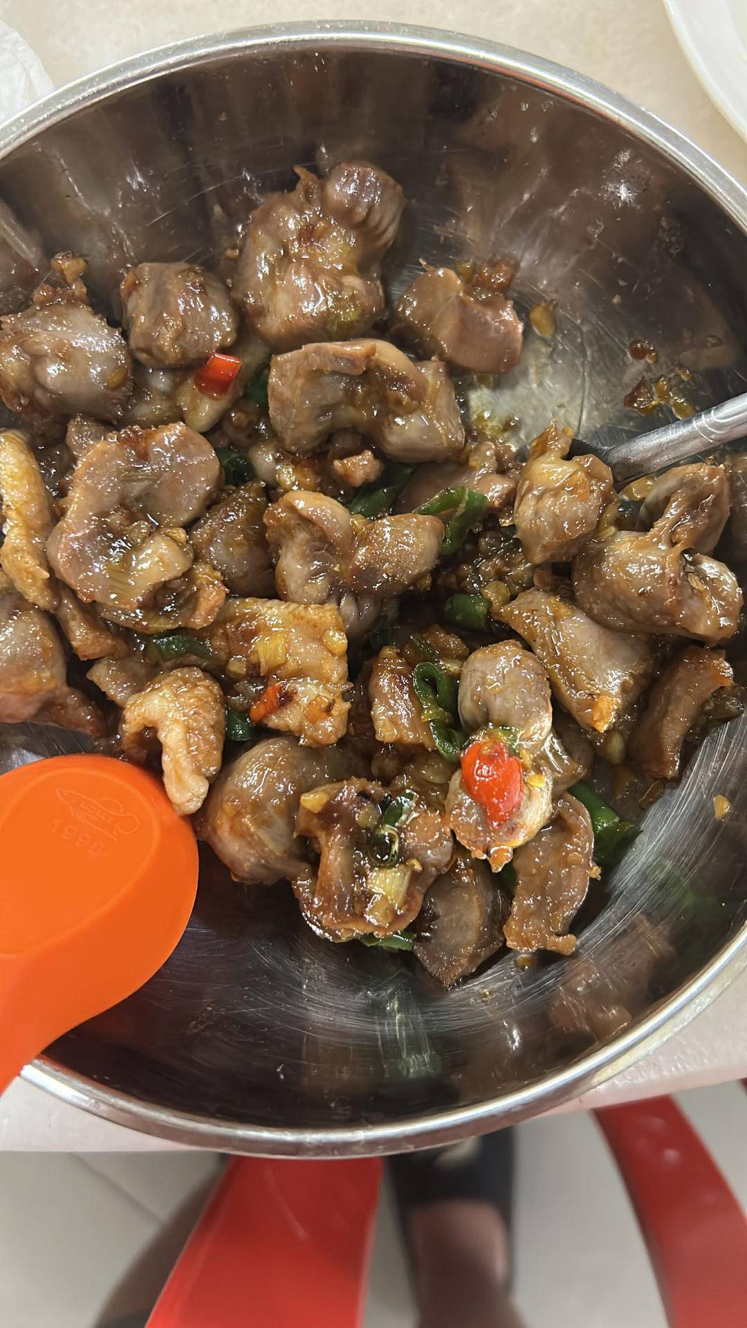 爆炒鸡胗