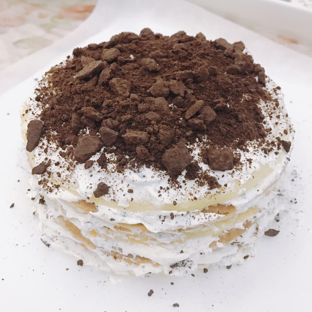 奥利奥双色千层蛋糕