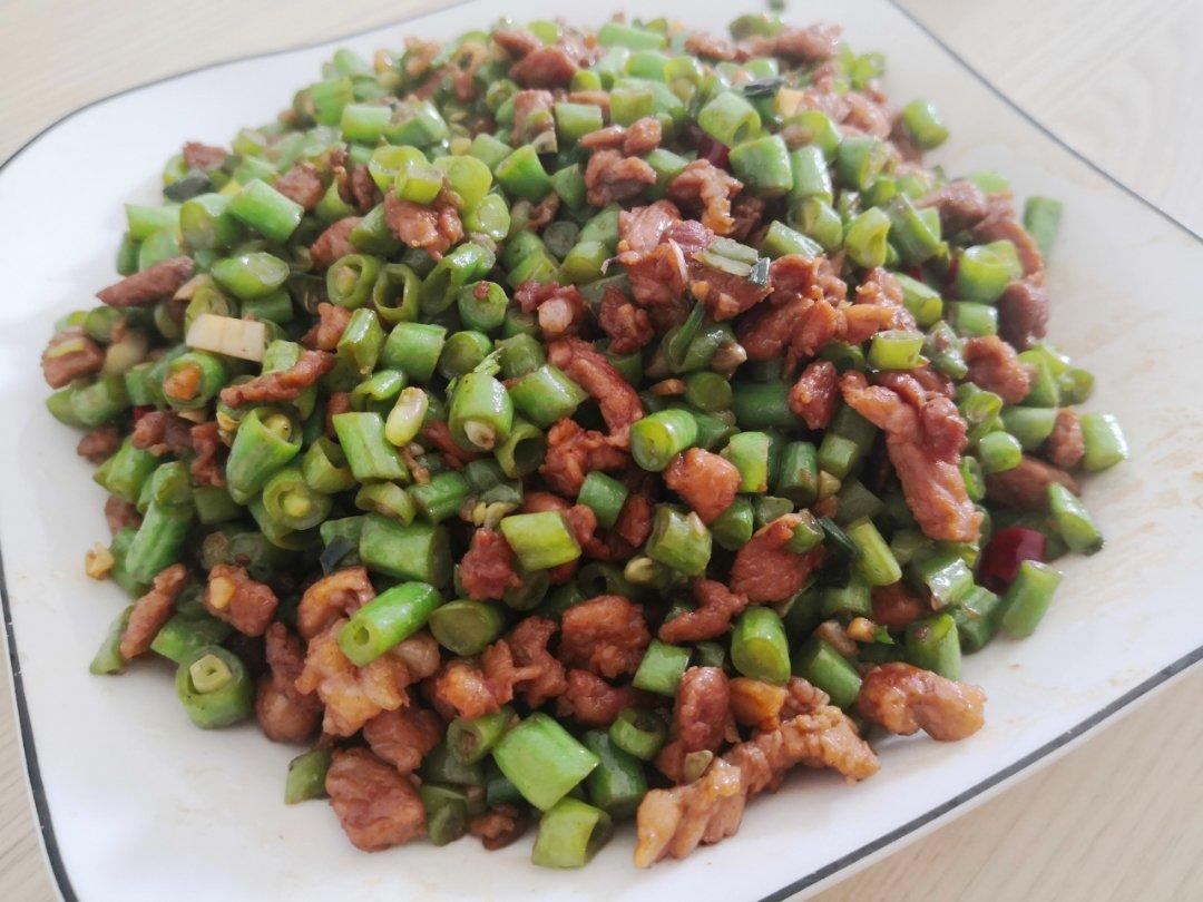 肉沫豆角下饭菜