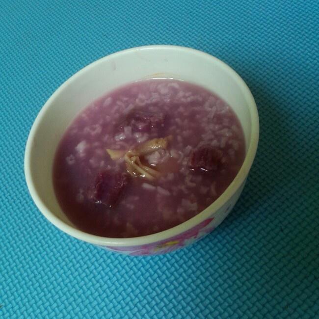 紫薯排骨粥的做法