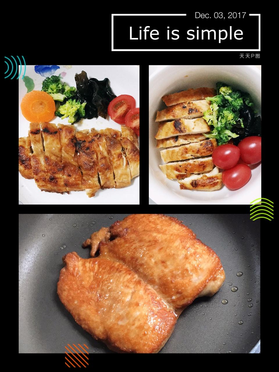 健身厨男版：香煎滑嫩鸡胸肉，全网最流行的鸡胸吃法！