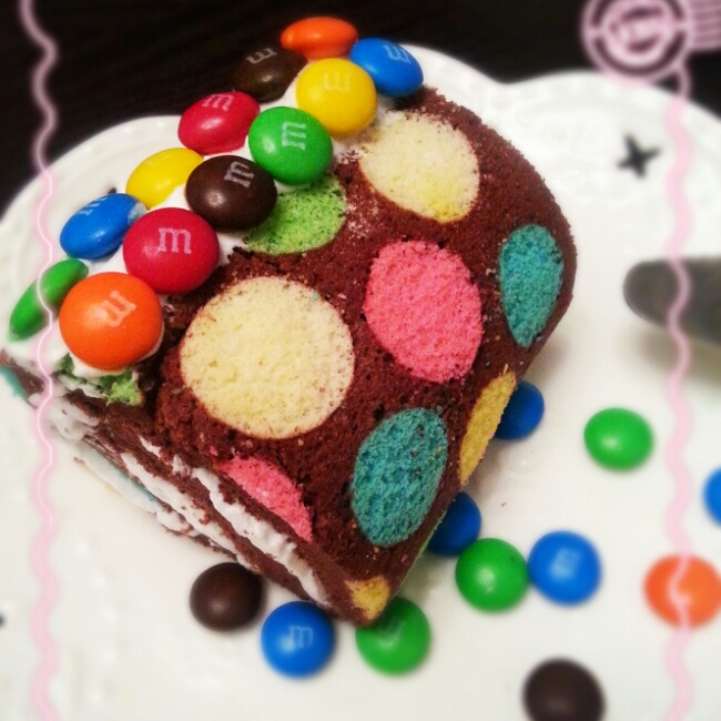 心形彩绘蛋糕卷（不易开裂版）