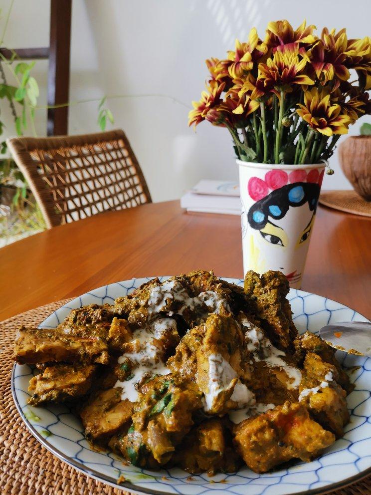 Vegan Palak paneer印度素食