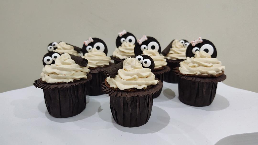 万圣节金沙南瓜慕斯。一群可爱到爆的小怪兽来袭