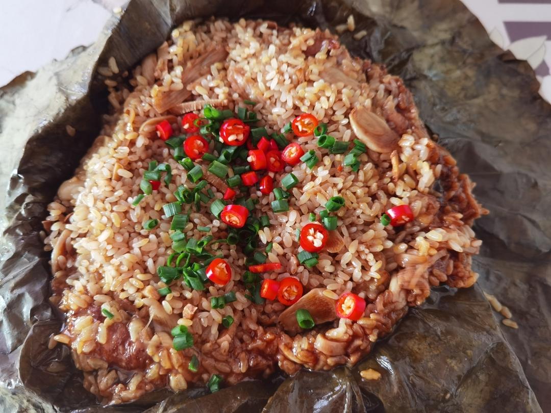 荷叶糯米蒸排骨