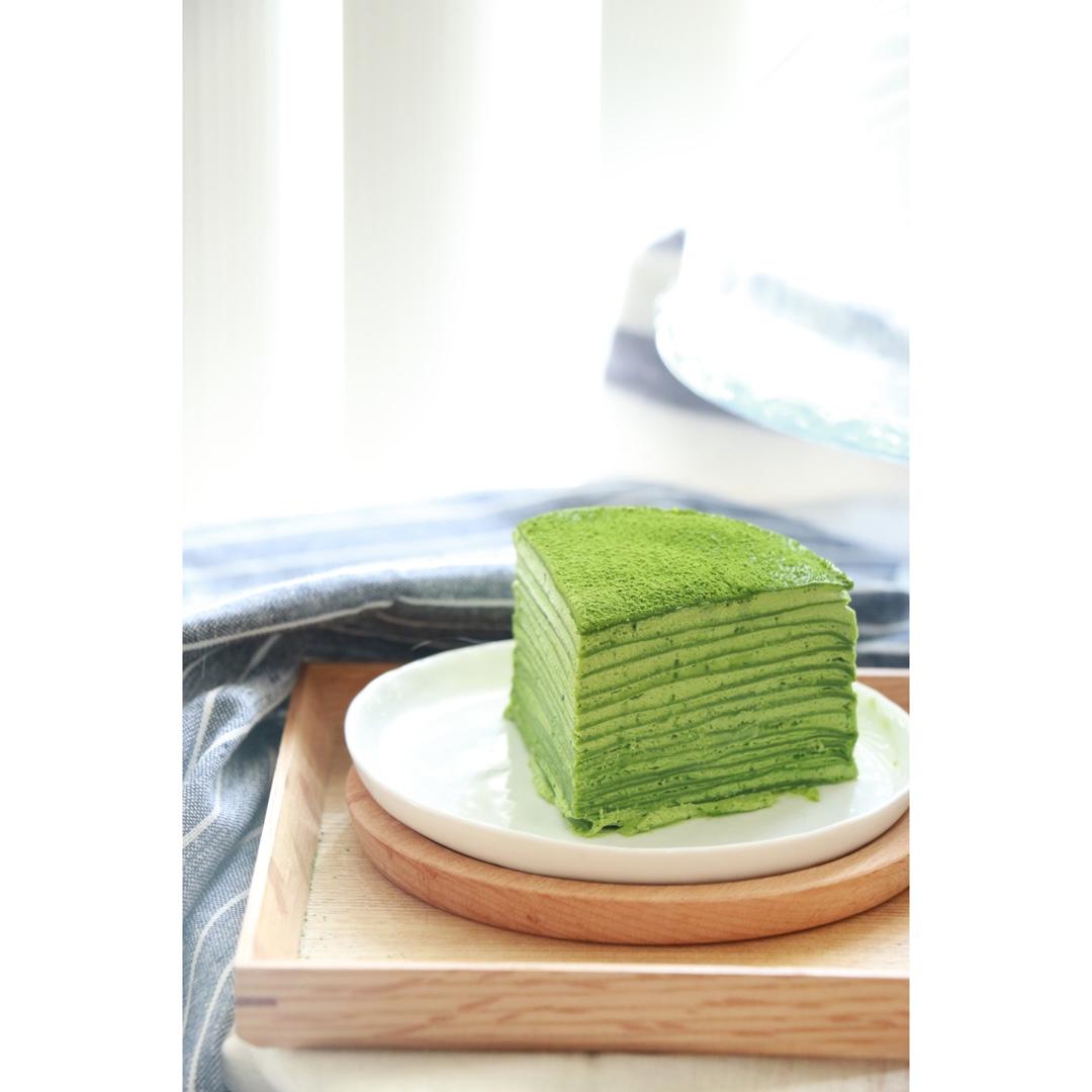 美味的煎蛋糕—抹茶千层蛋糕