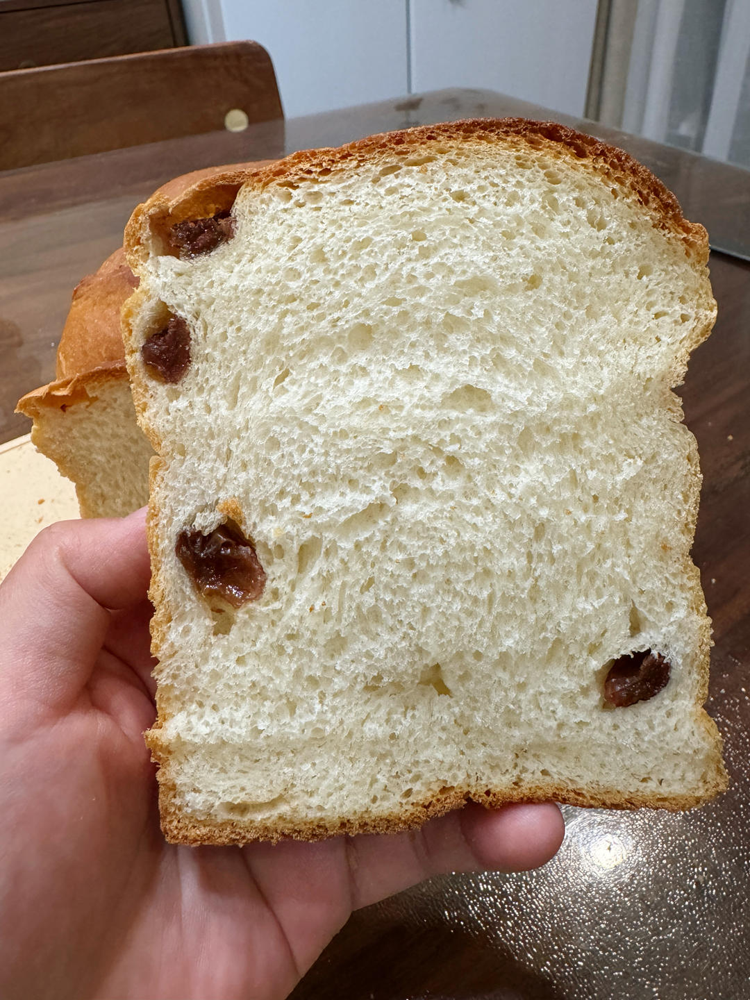 超柔软一发‼️奶香葡萄干手撕吐司『松软拉丝』