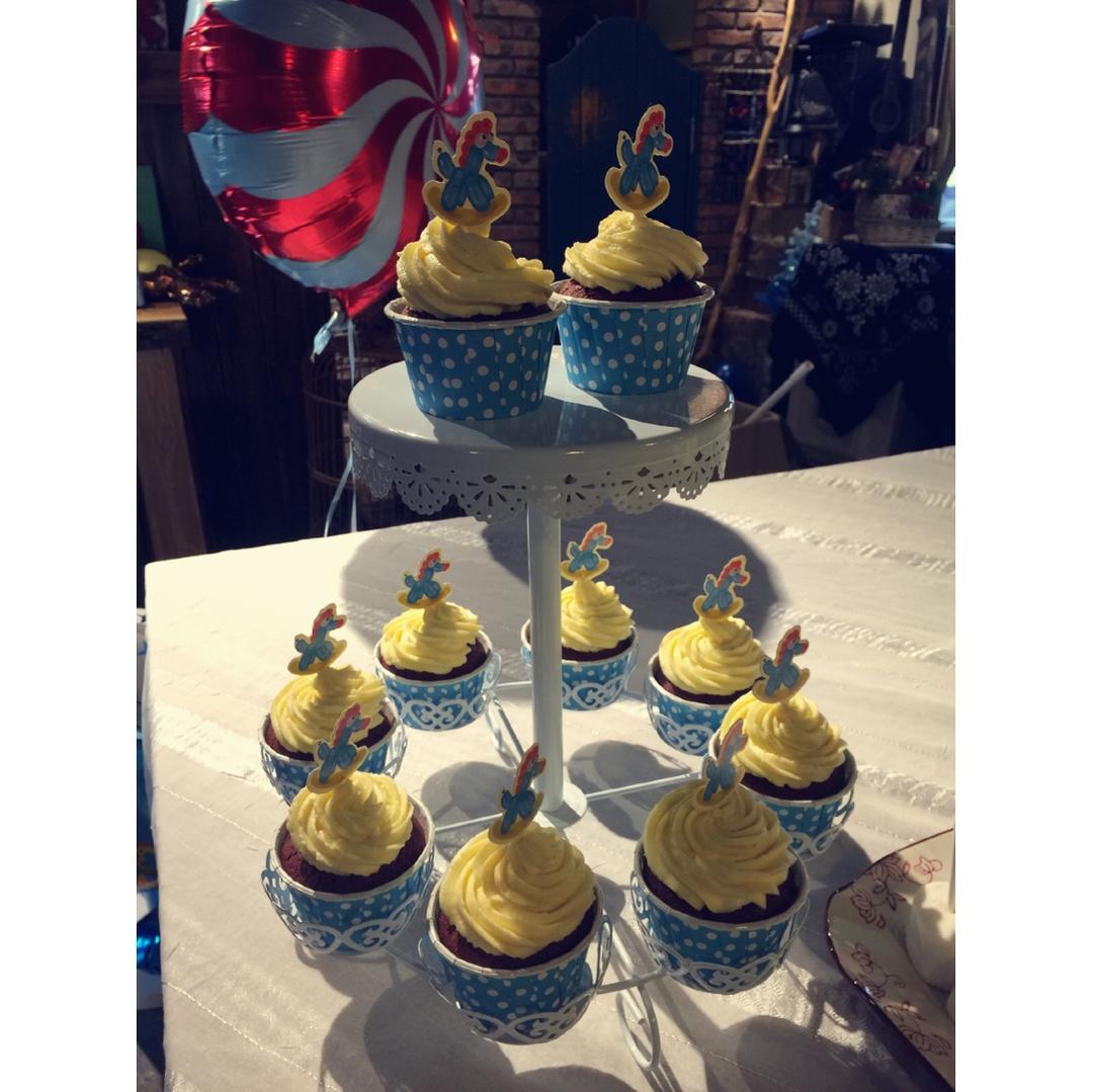 传统红丝绒杯子蛋糕（极软无泡打粉）Red velvet cupcake