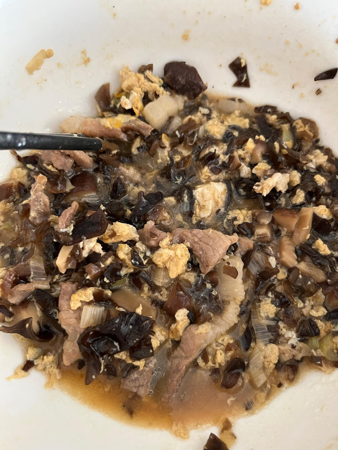 拌面木耳肉卤