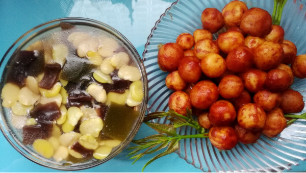 酱土豆&酸菜蚕豆汤· 圆满素食的做法