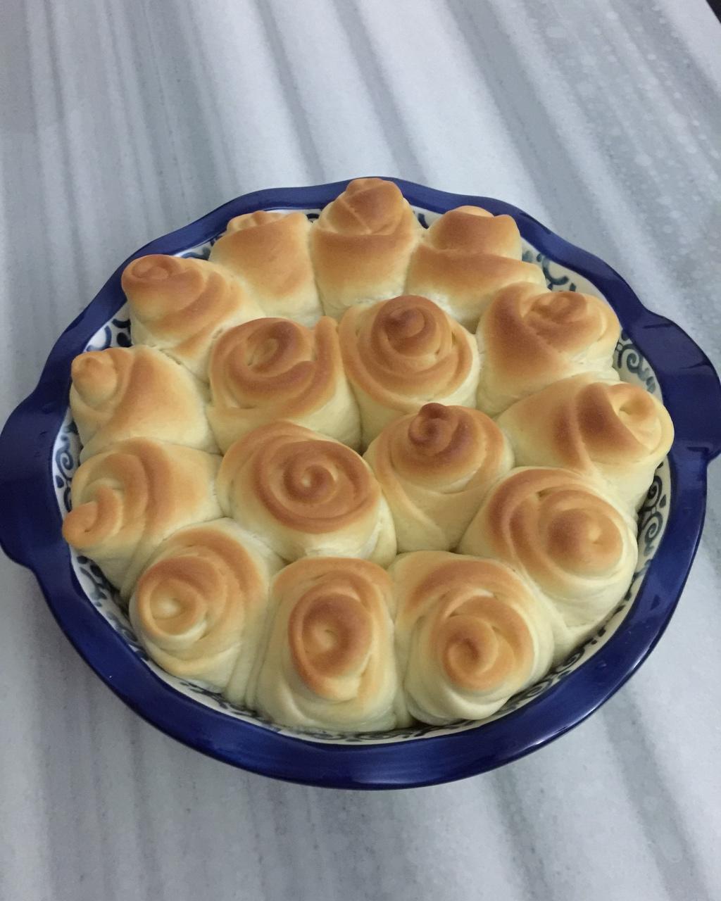 玫瑰花面包