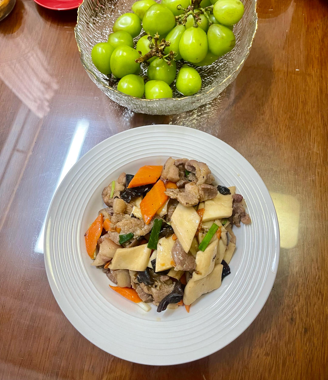 杏鲍菇炒肉片