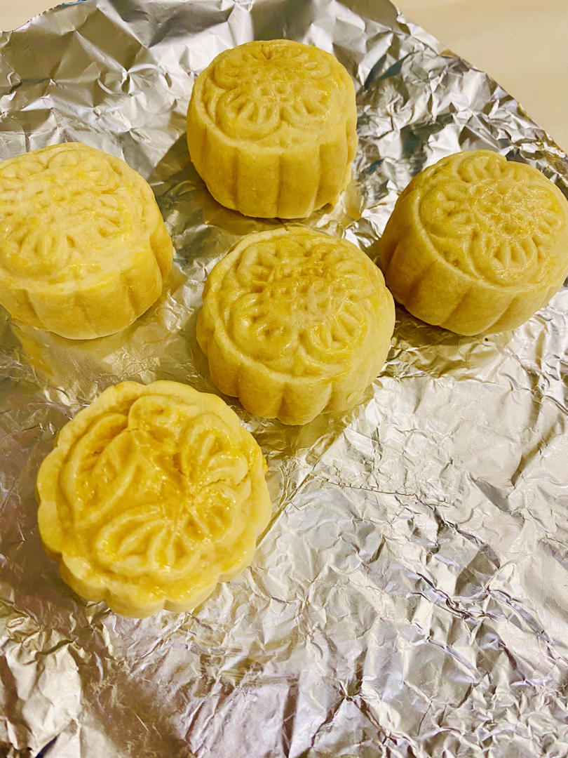 金沙流心奶黄月饼（简化版配方）