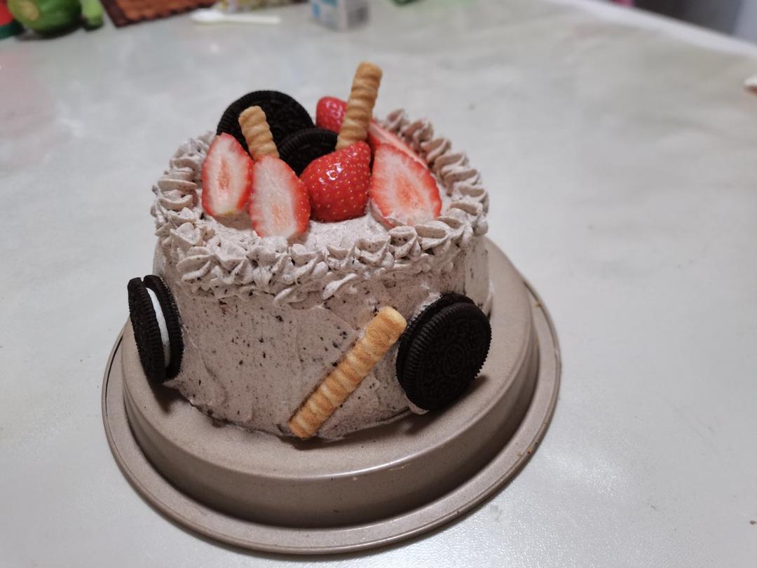 不用裱花的海盐奥利奥奶油蛋糕