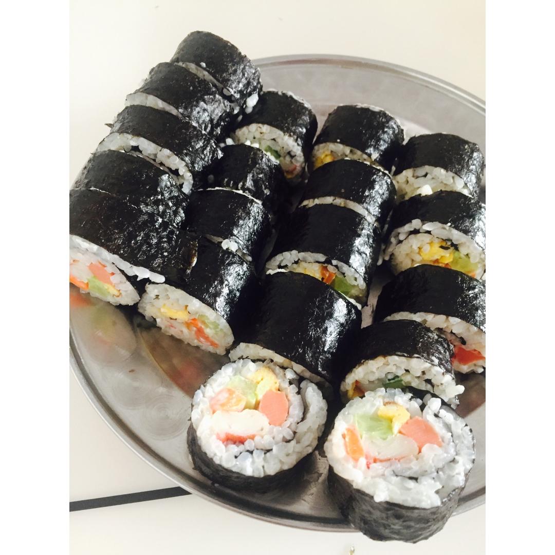 我真的真的很厉害做的紫菜卷寿司