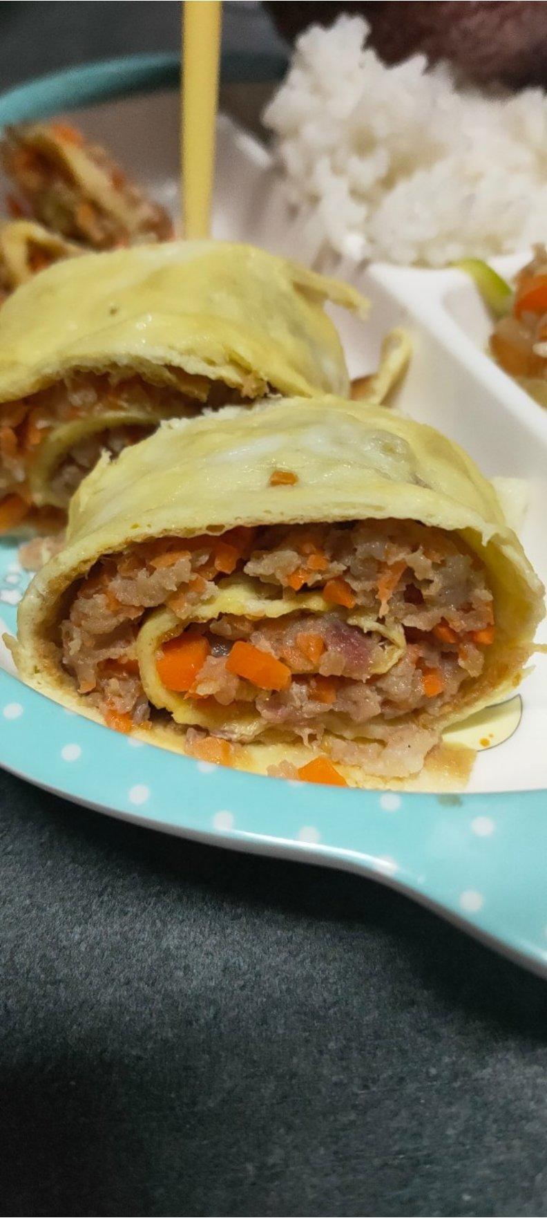 鲜虾鸡蛋卷宝宝辅食精华一岁以上宝宝