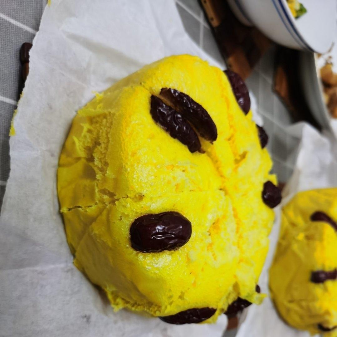 松软不发粘的南瓜发糕