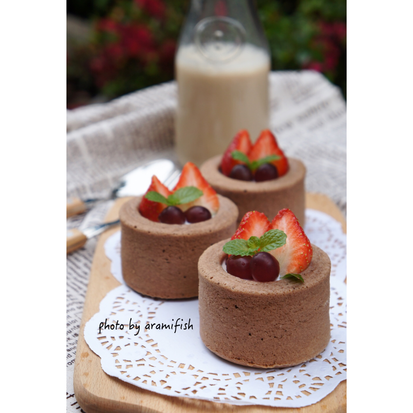 海绵蛋糕水果杯（chefmade堡尔美克模）