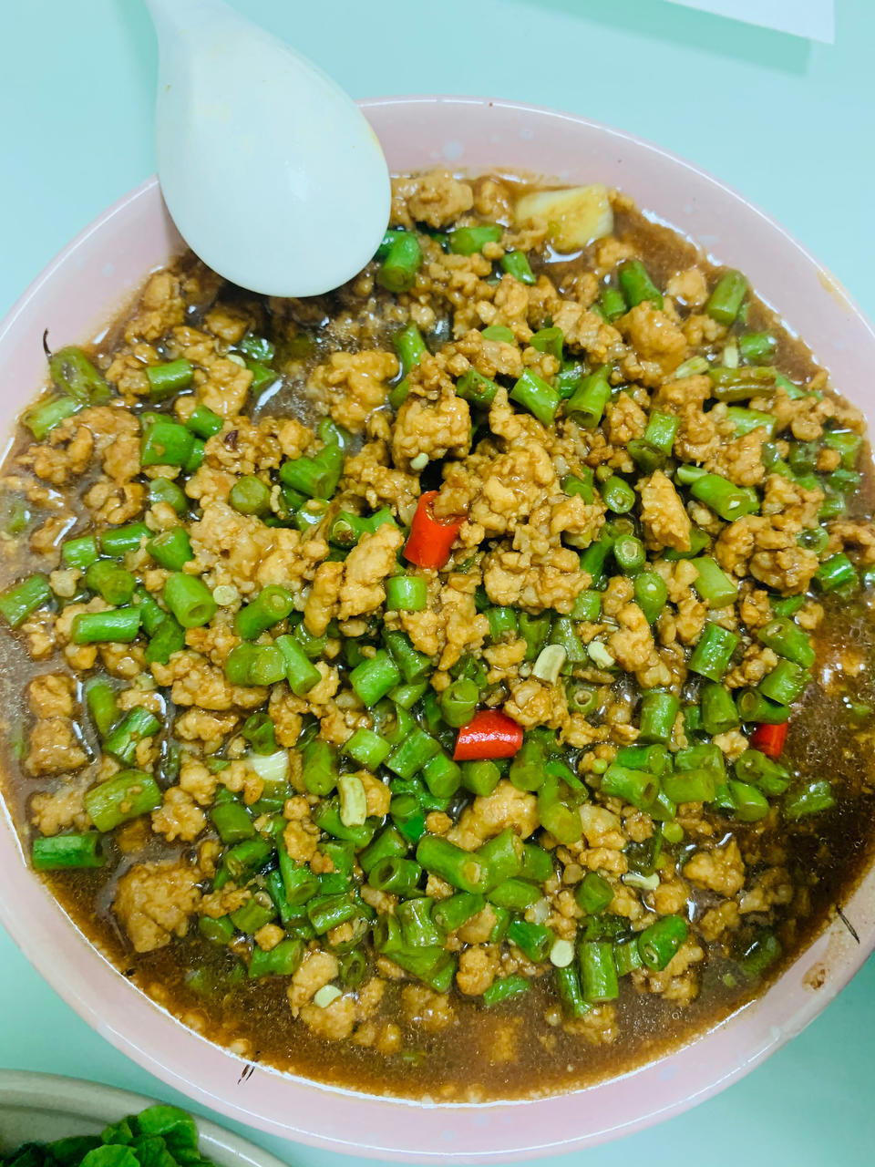 超简单的下饭菜🔥肉末豆角，好吃到流泪