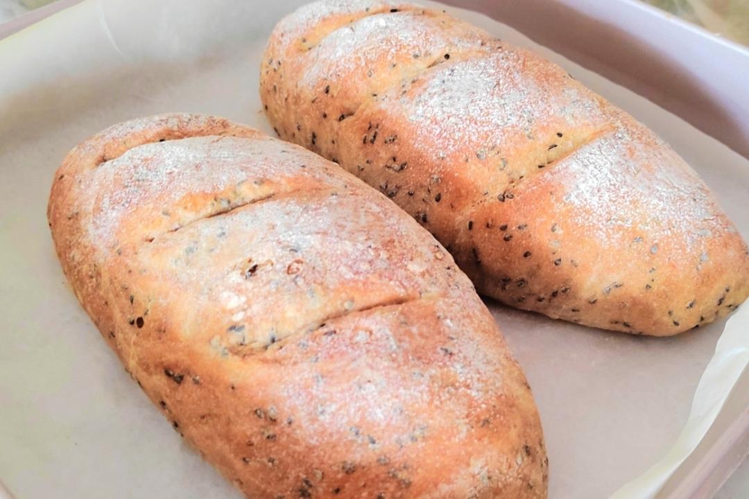 健康黑芝麻面包（免揉）