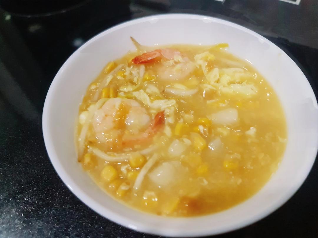 快手海鲜玉米羹