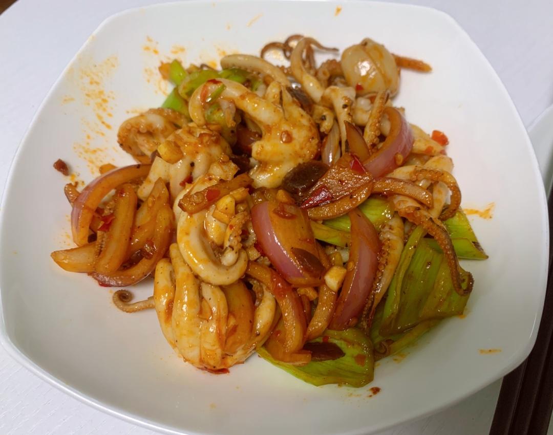 ㊙️家常菜‼️辣炒小章鱼🐙鲜美诱人