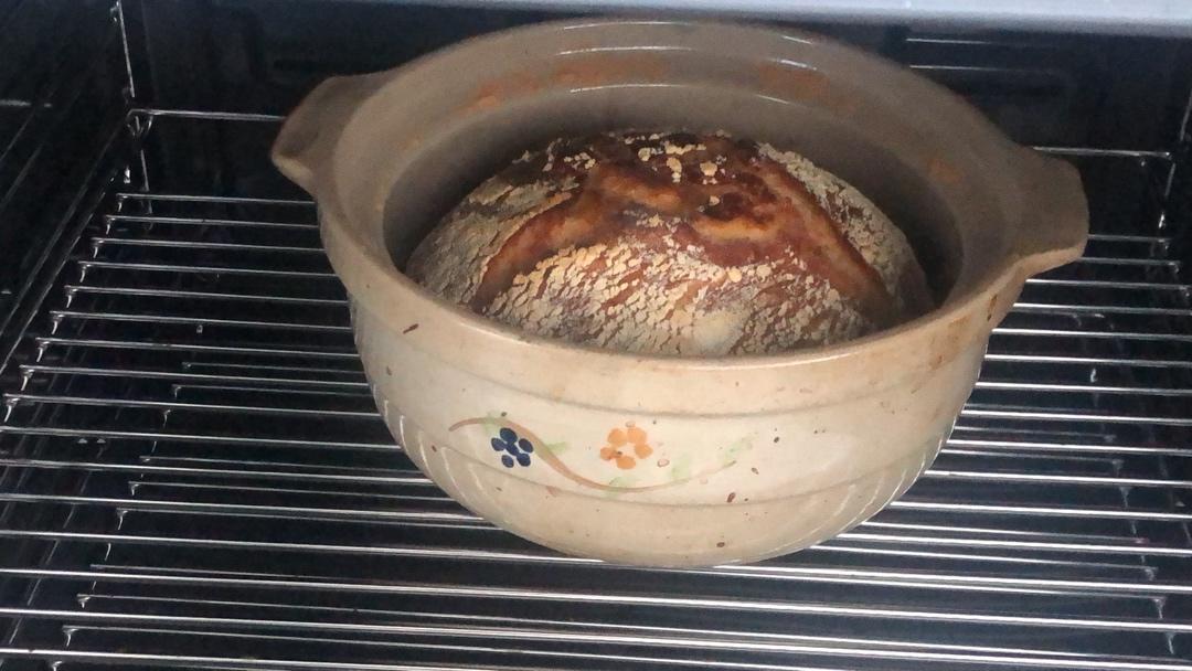 铸铁锅烤欧包【北鼎铸铁珐琅锅食谱】
