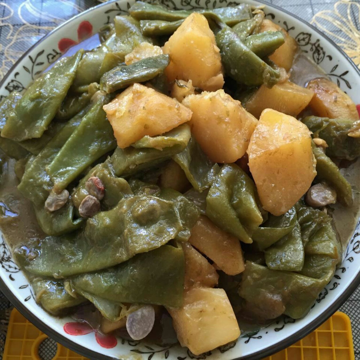 土豆炖豆角