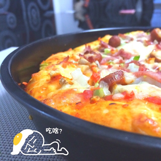 【鲜虾仁培根披萨】