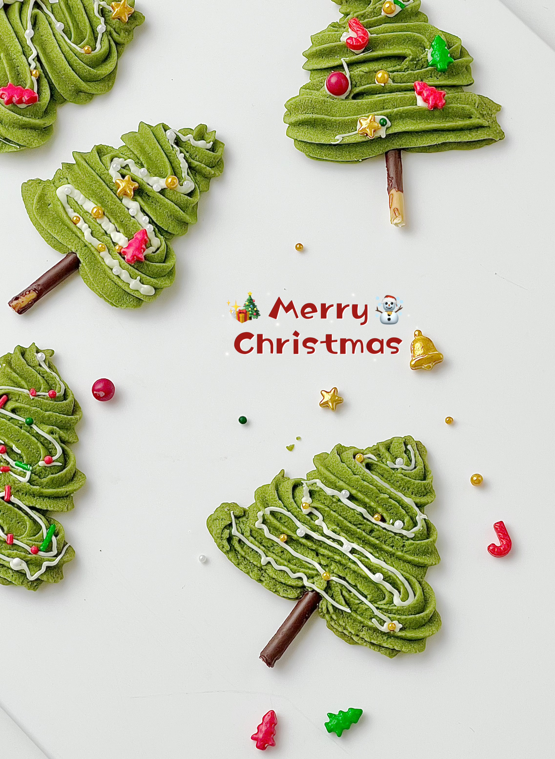 高颜值超可爱的圣诞树曲奇饼干的做法