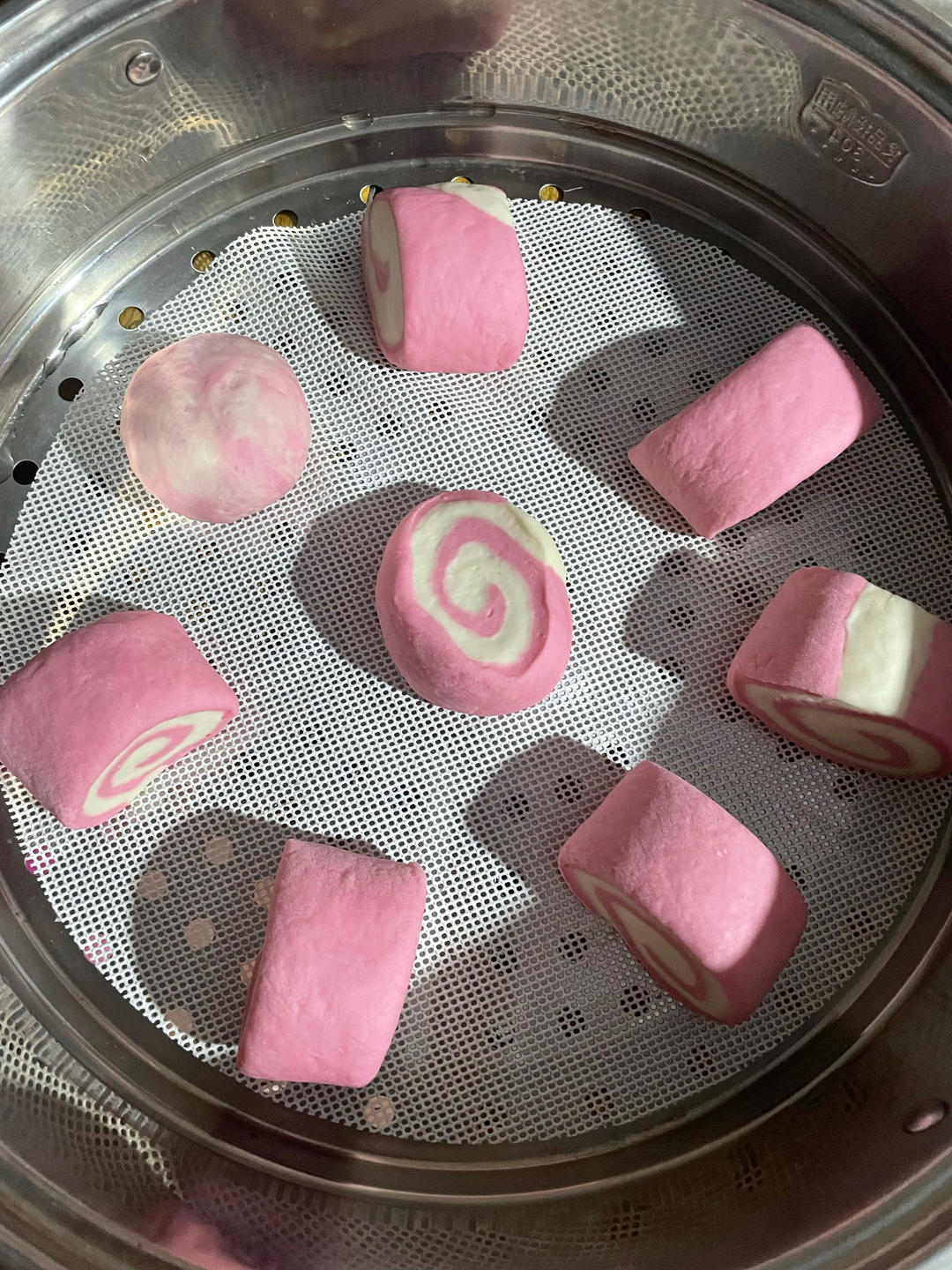 无糖无油！水光肌粉嘟嘟奶香双色馒头…超仙！
