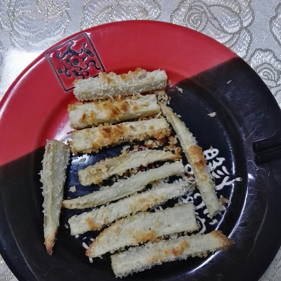 椰蓉烤红薯条（健康夜宵）