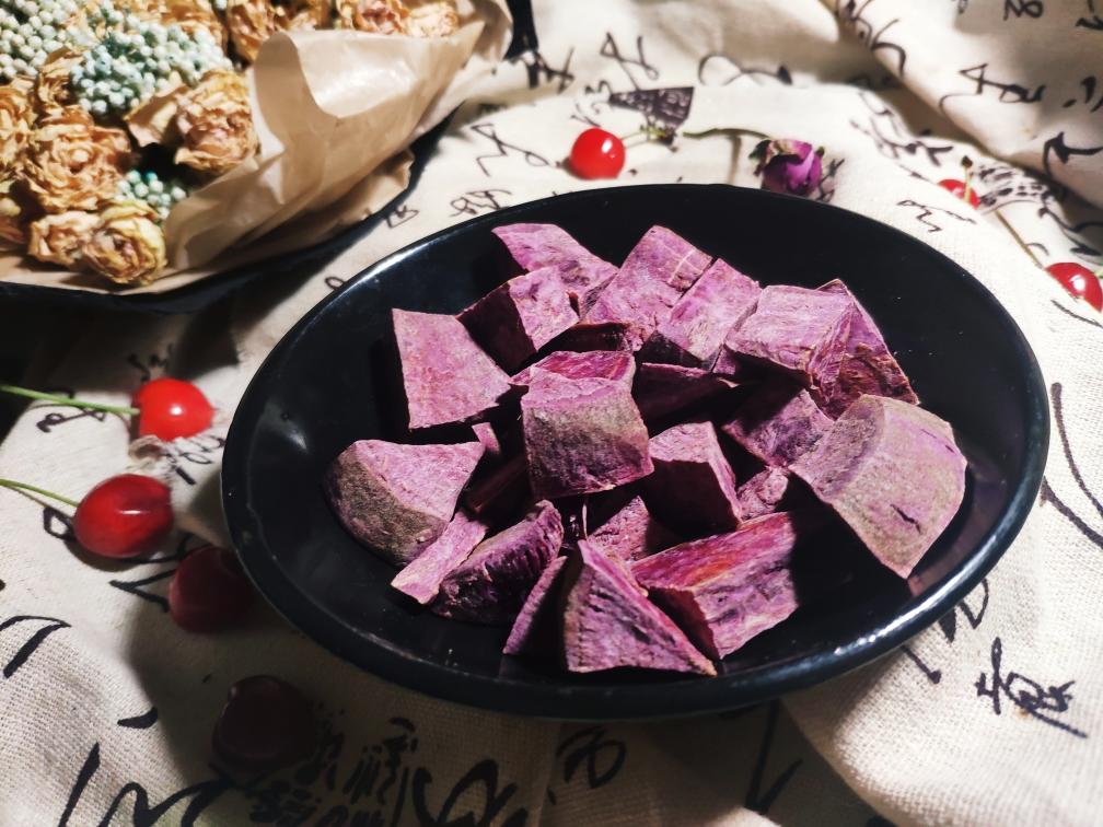 【巨简单瘦身减肥餐】烤紫薯块，健身主食的做法