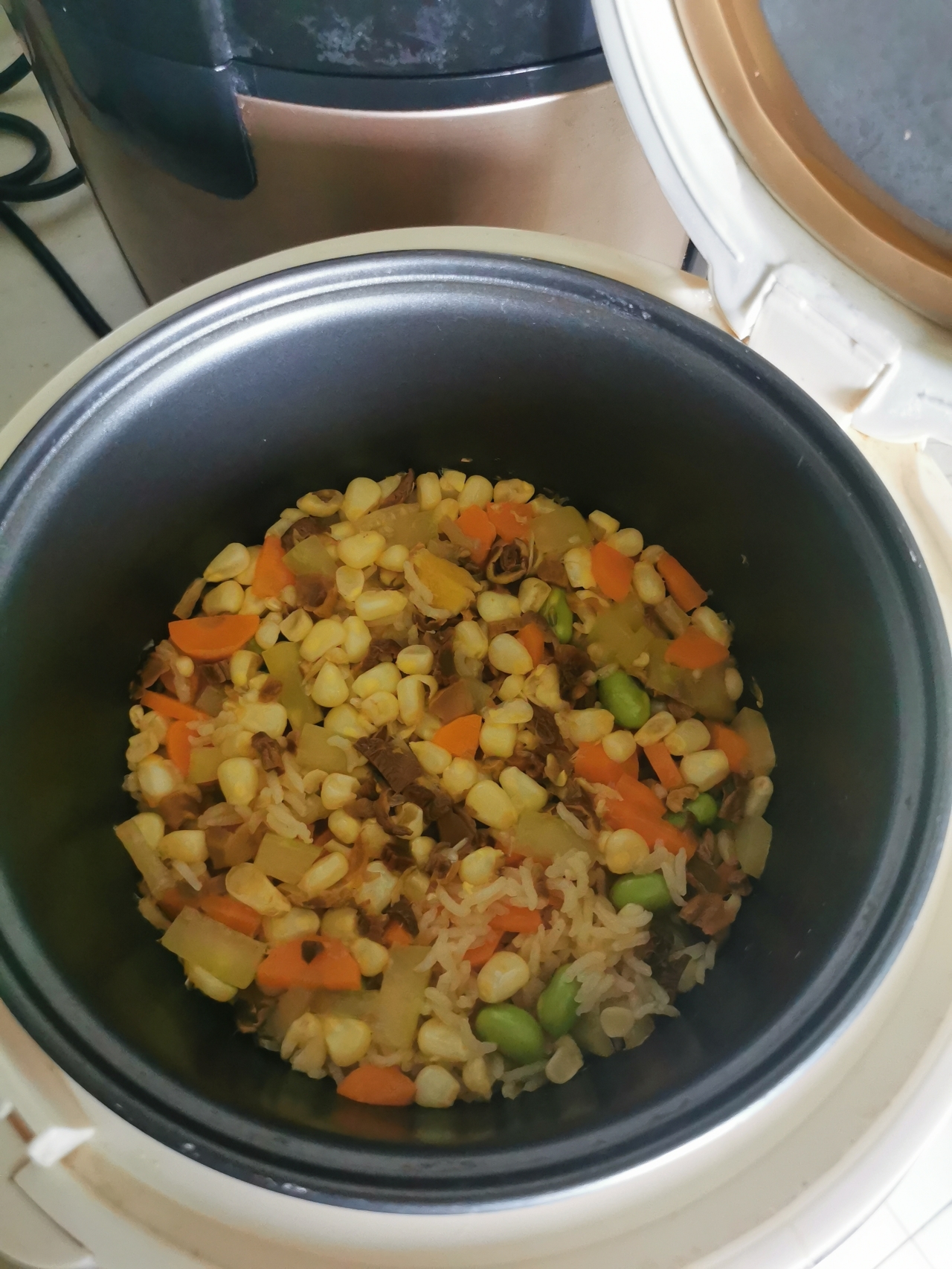 电饭煲焖饭（素食版）