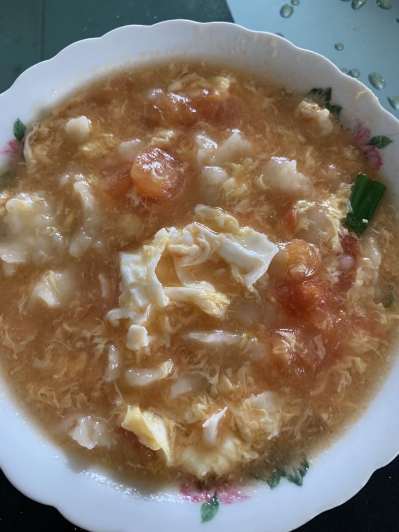 蕃茄鸡蛋面疙瘩