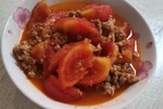 西红柿炒肉末